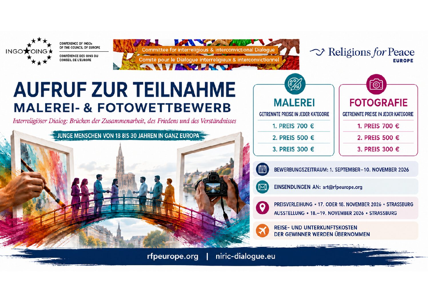 Foto- und Malwettbewerb für Religions for Peace Europa